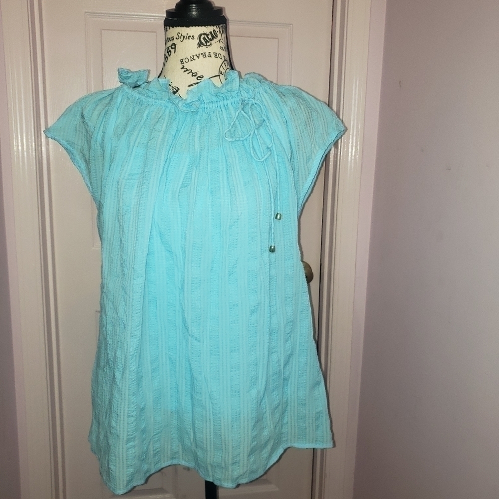 𝅺KAARI Blue Shirt size small